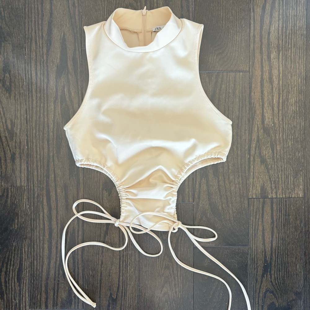 Zara mockneck top